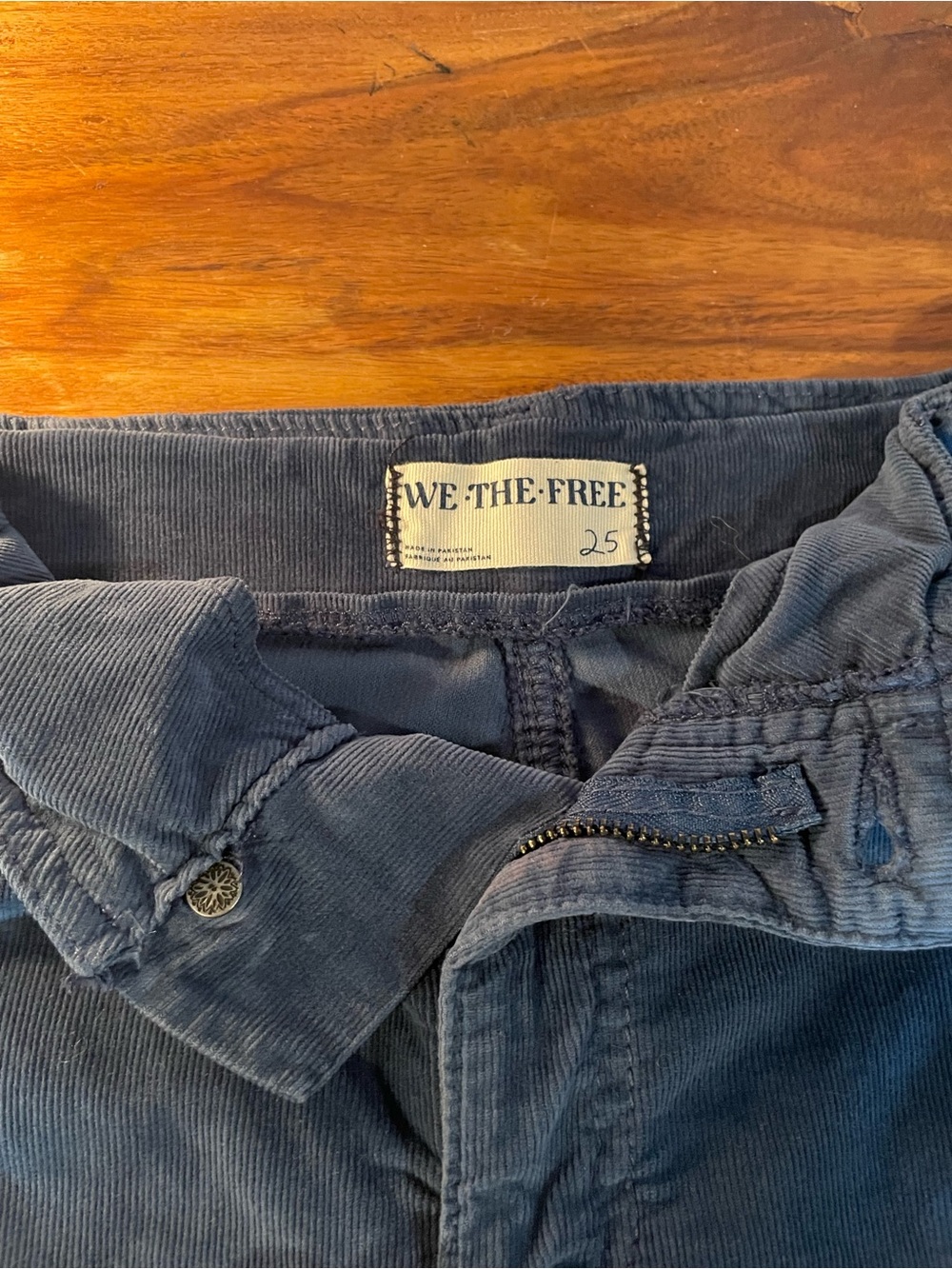 We the Free/Free People Light Blue Corduroy Flared Pants